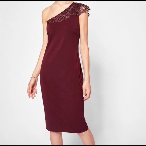 Ted Baker Jalis One Shoulder Dress - Picture 2 of 8